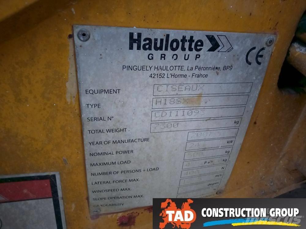 Haulotte H 18 SX Nožnicové zdvíhacie plošiny