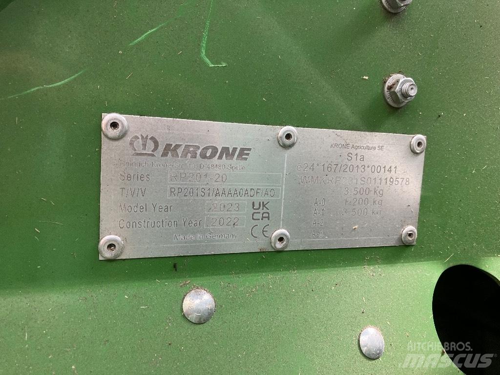 Krone Varipack v190 Lisy na okrúhle balíky