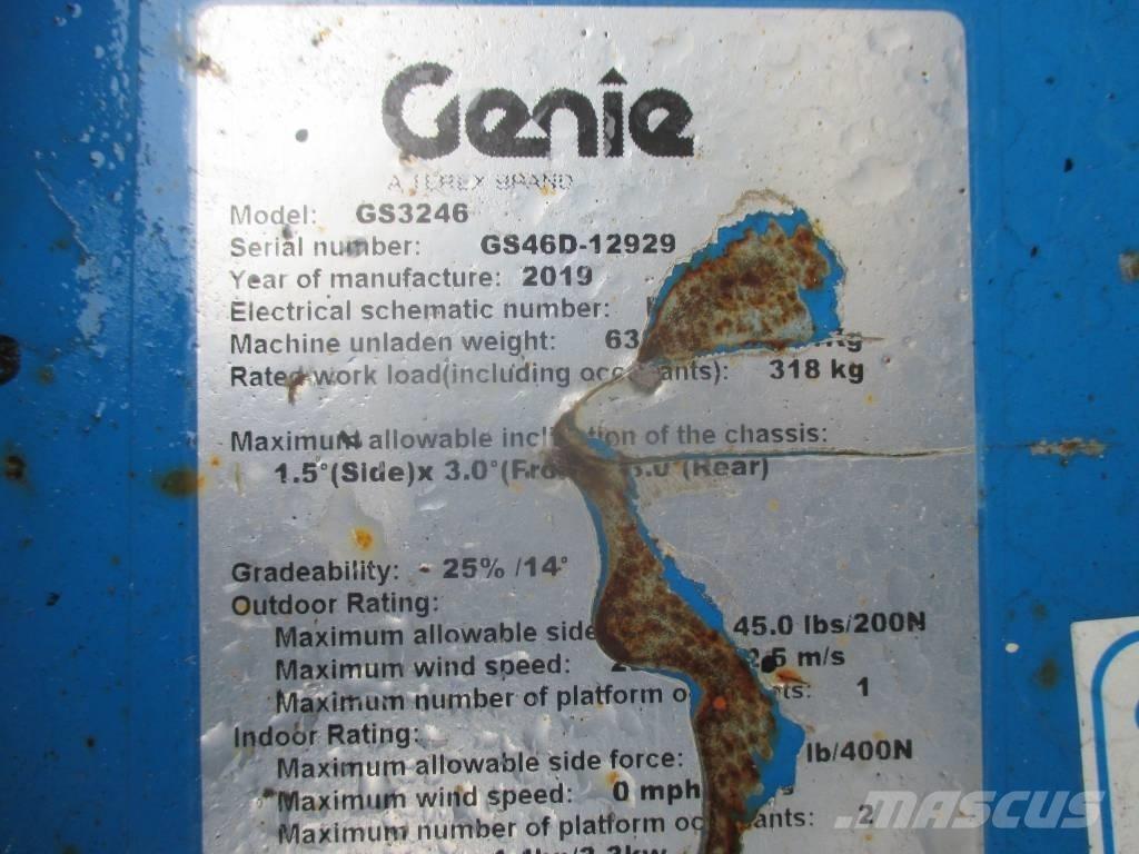 Genie GS 3246 Nožnicové zdvíhacie plošiny