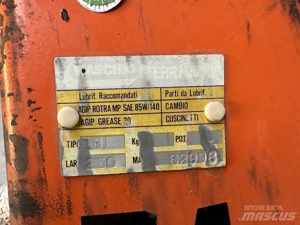 Maschio 230 Ďalšie stroje na spracovanie pôdy a príslušenstvo