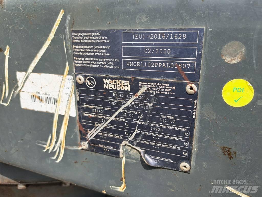 Wacker Neuson ET145 Pásové rýpadlá