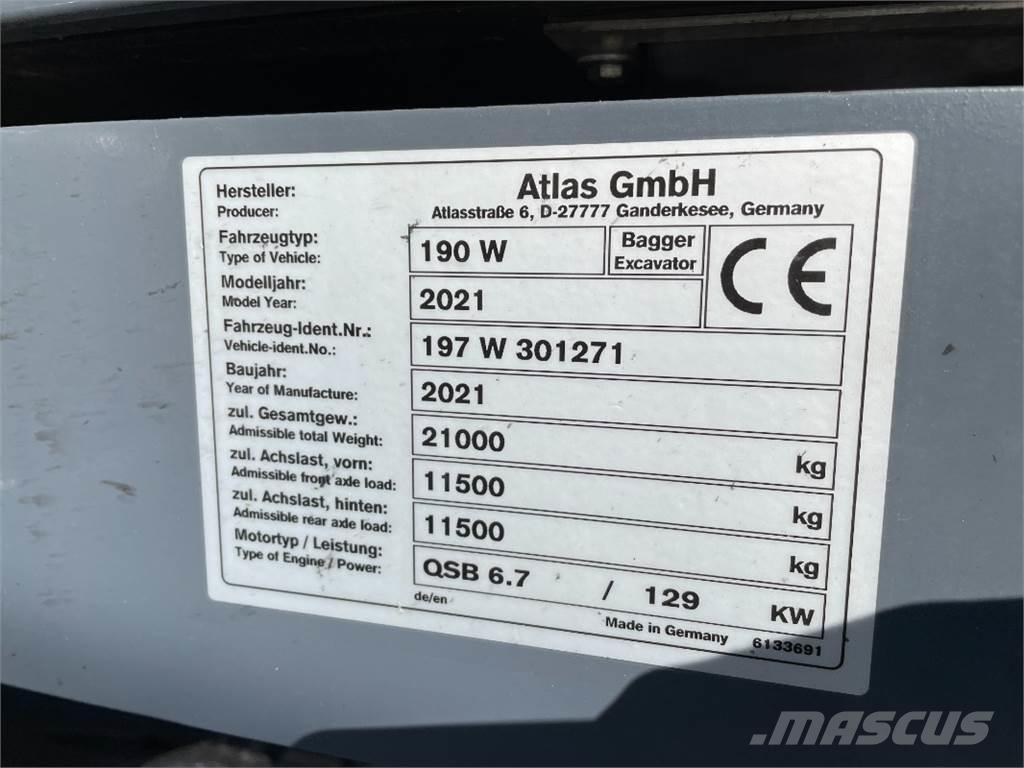 Atlas 190W Kolesové rýpadlá