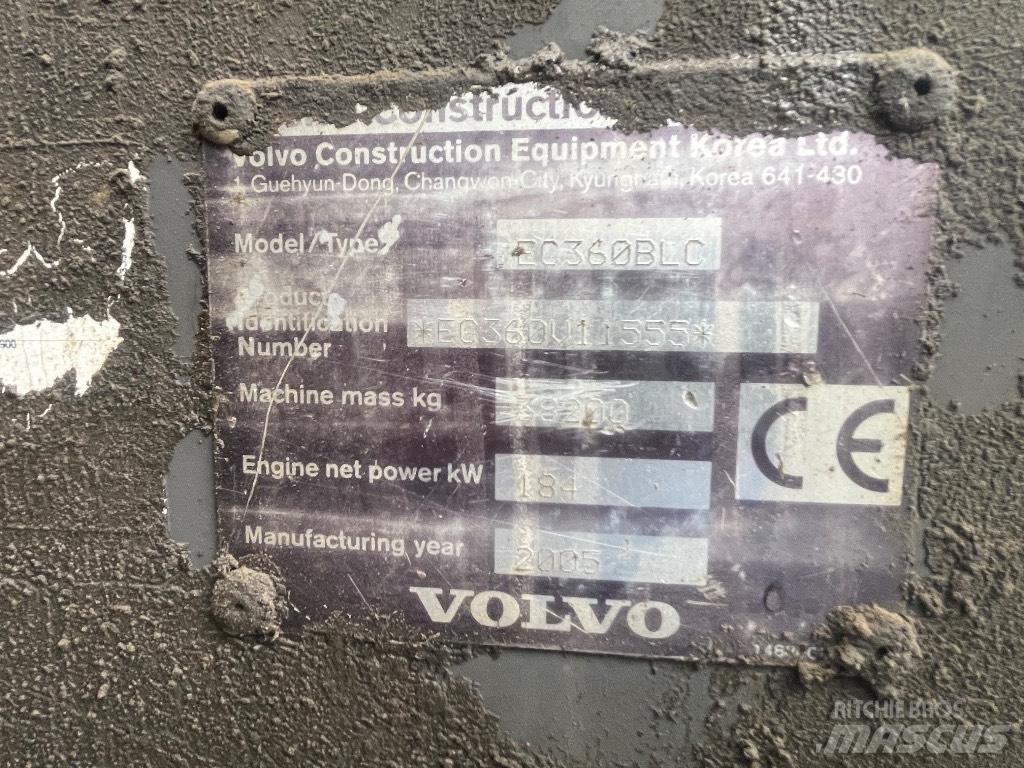 Volvo Ec360blc Pásové rýpadlá