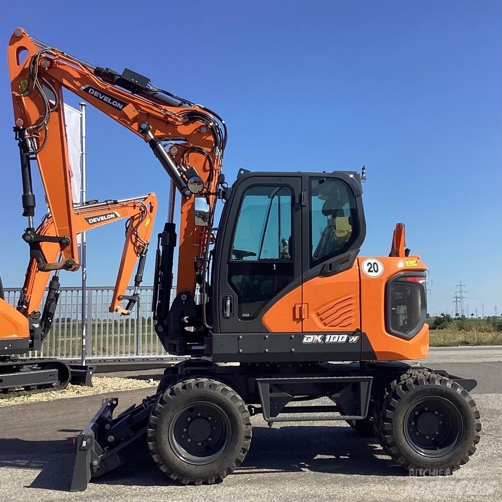 Develon DX100W-7 Kolesové rýpadlá