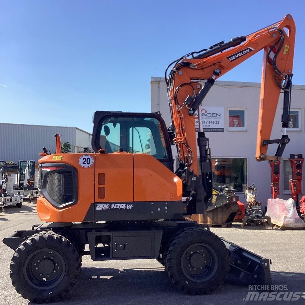 Develon DX100W-7 Kolesové rýpadlá