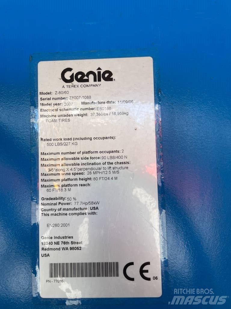 Genie Z 80/60 Kĺbové plošiny