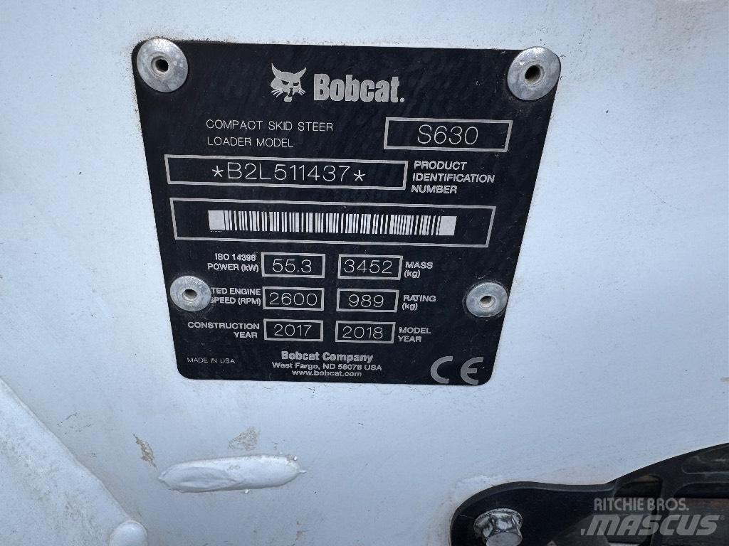 Bobcat S630 Šmykom riadené nakladače