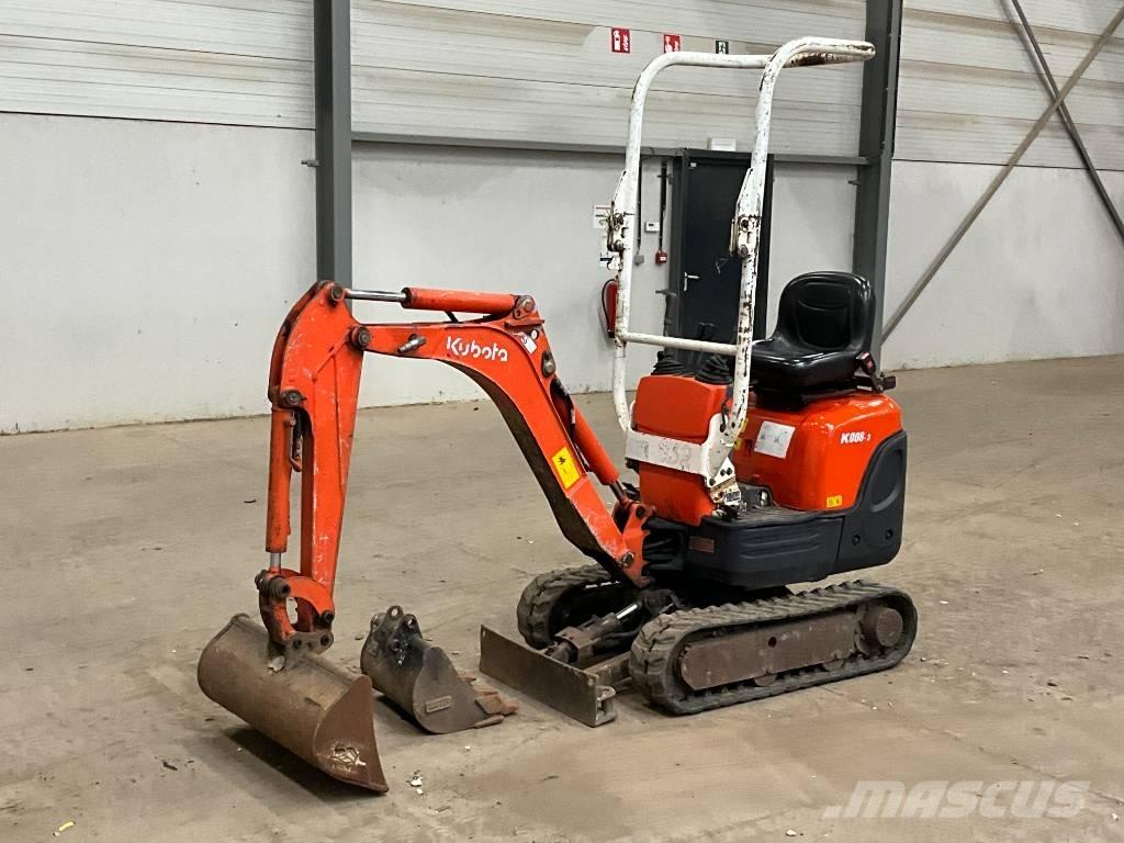 Kubota K 008-3 Mini rýpadlá < 7t