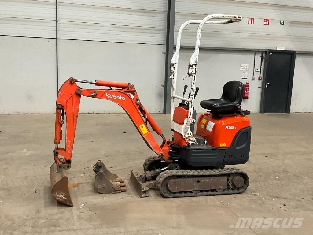 Kubota K 008-3 Mini rýpadlá < 7t