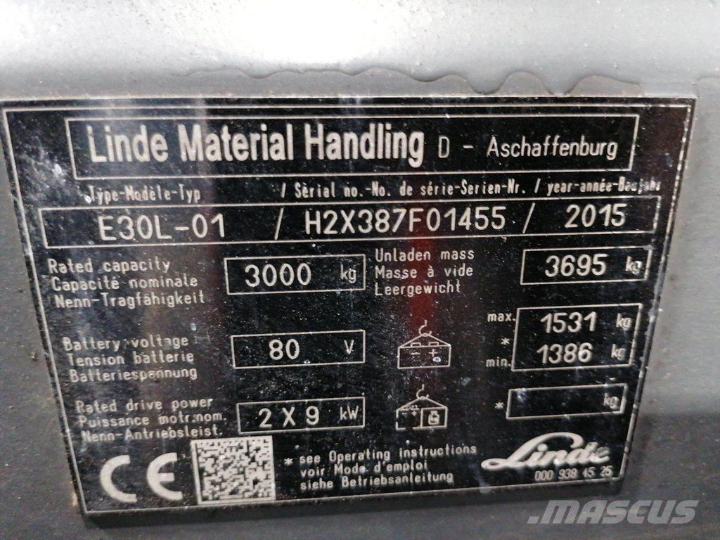 Linde E30L-01 Akumulátorové vozíky