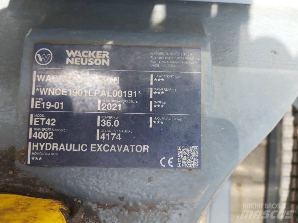 Wacker Neuson ET42 Pásové rýpadlá