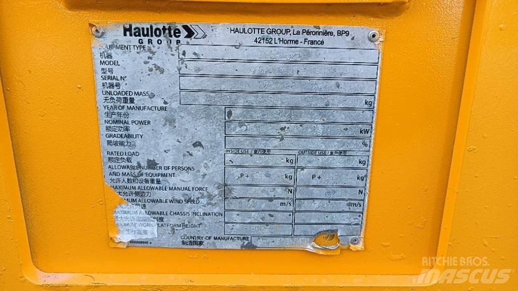 Haulotte OPTIMUM 8 Nožnicové zdvíhacie plošiny