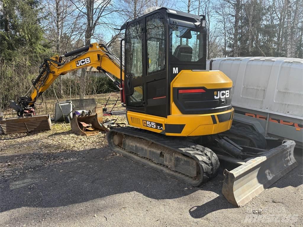 JCB 55Z-1 T3 Pásové rýpadlá
