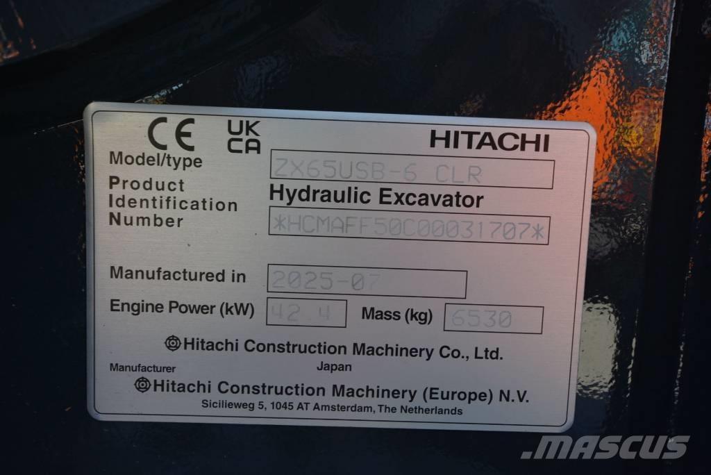 Hitachi ZX 65 USB-6 Mini rýpadlá < 7t