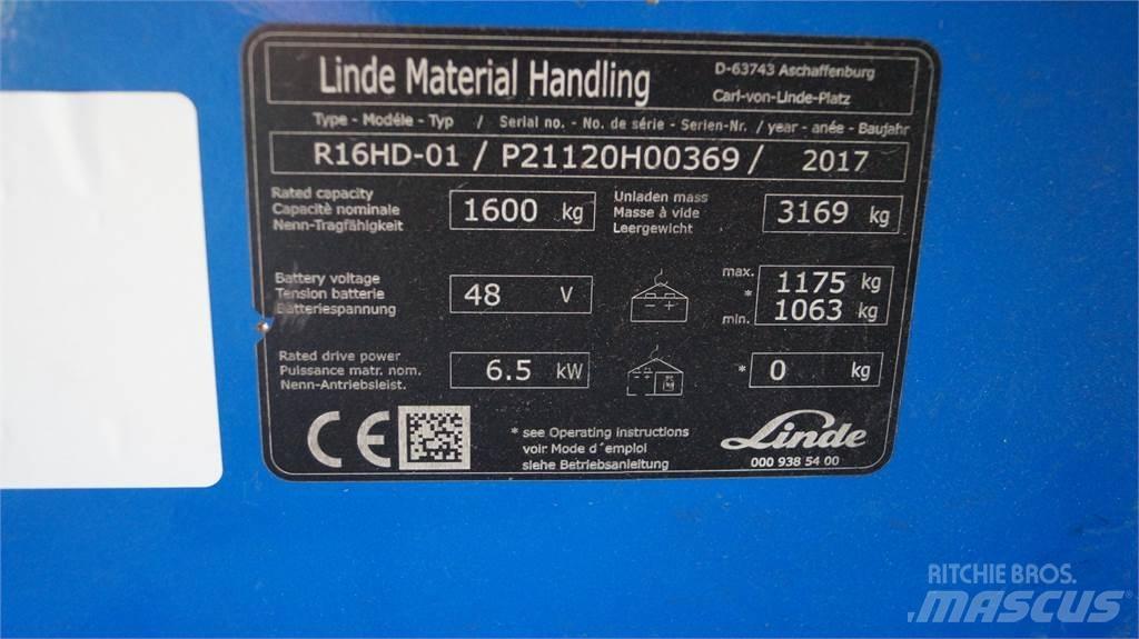 Linde R16HD Retraky