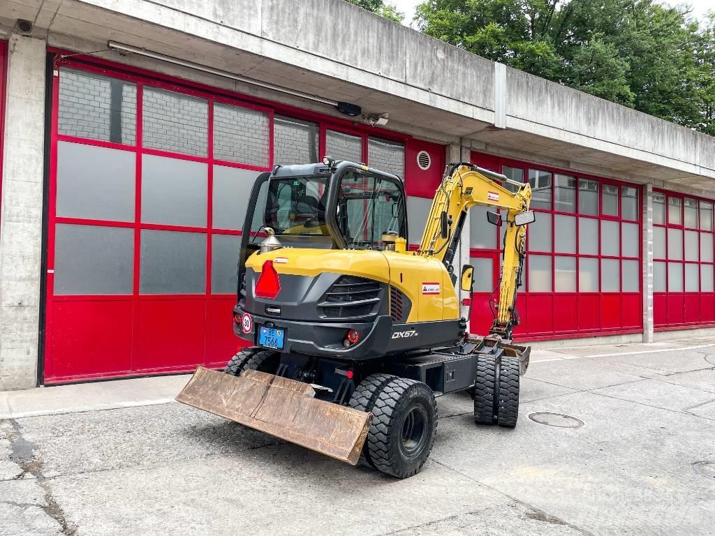 Doosan DX 57 W-5 Kolesové rýpadlá