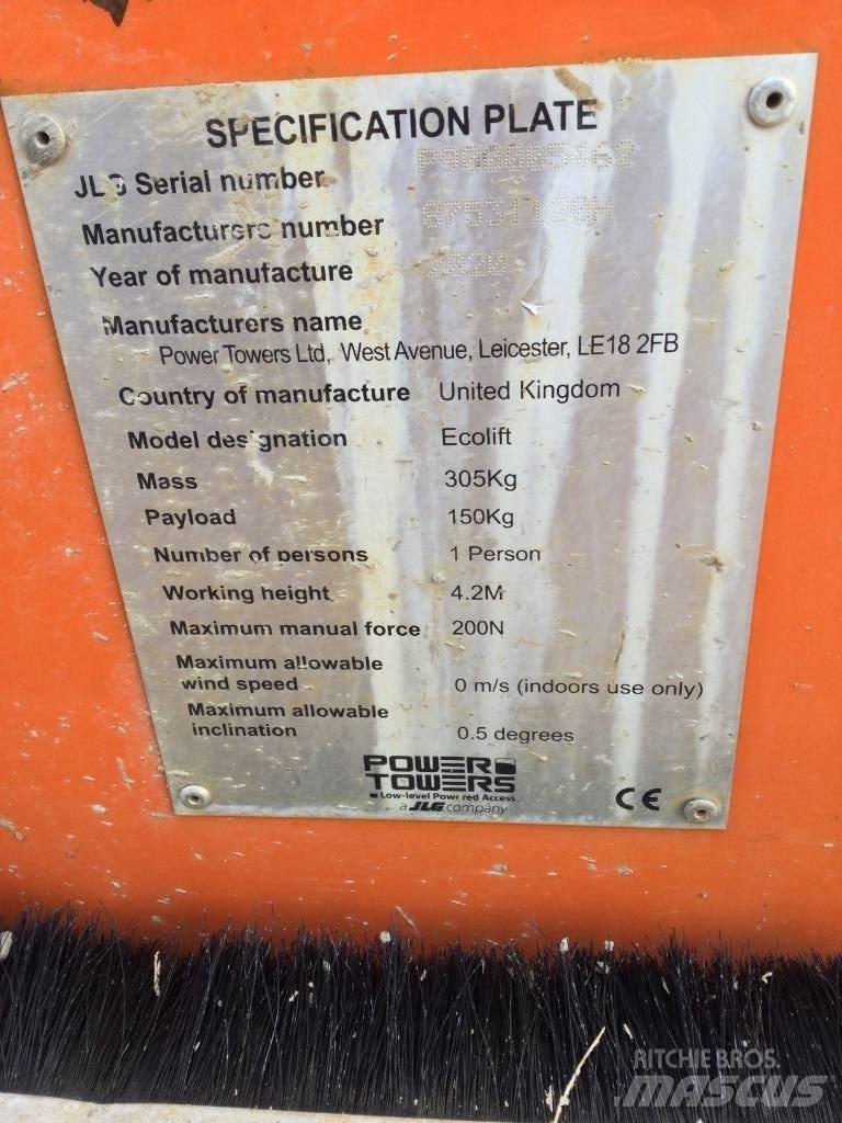 JLG Ecolift 50 Vertikálne stĺpové výťahy