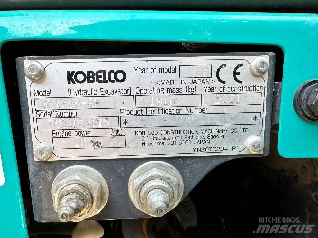 Kobelco SK17SR-3E Mini rýpadlá < 7t