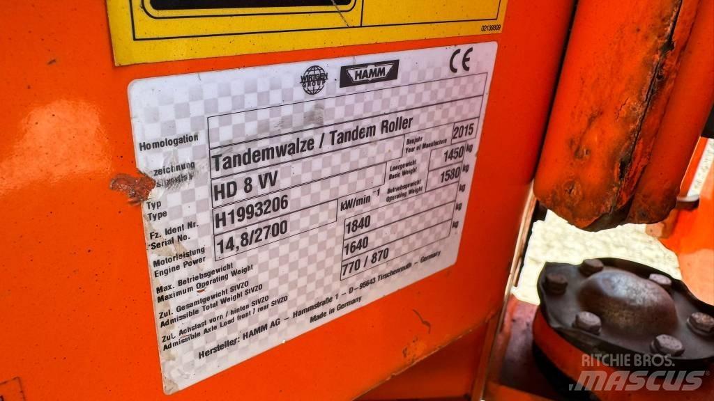 Hamm HD 8 VV Tandemové valce