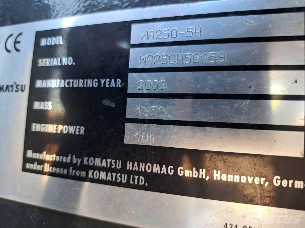 Komatsu WA 250-5H Kolesové nakladače