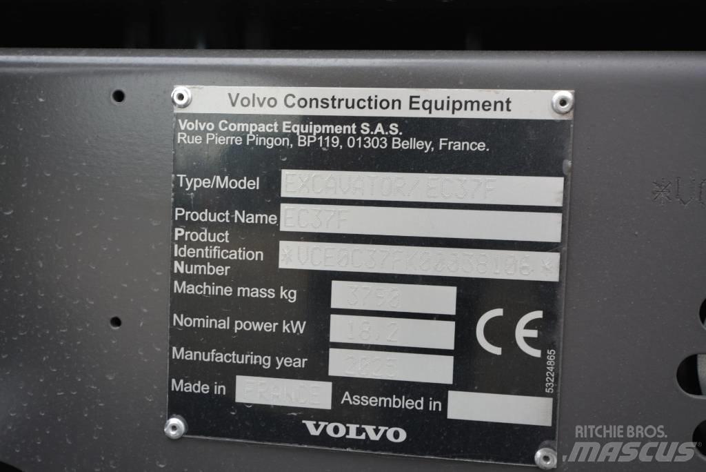 Volvo EC 37 F Aircon Mini rýpadlá < 7t