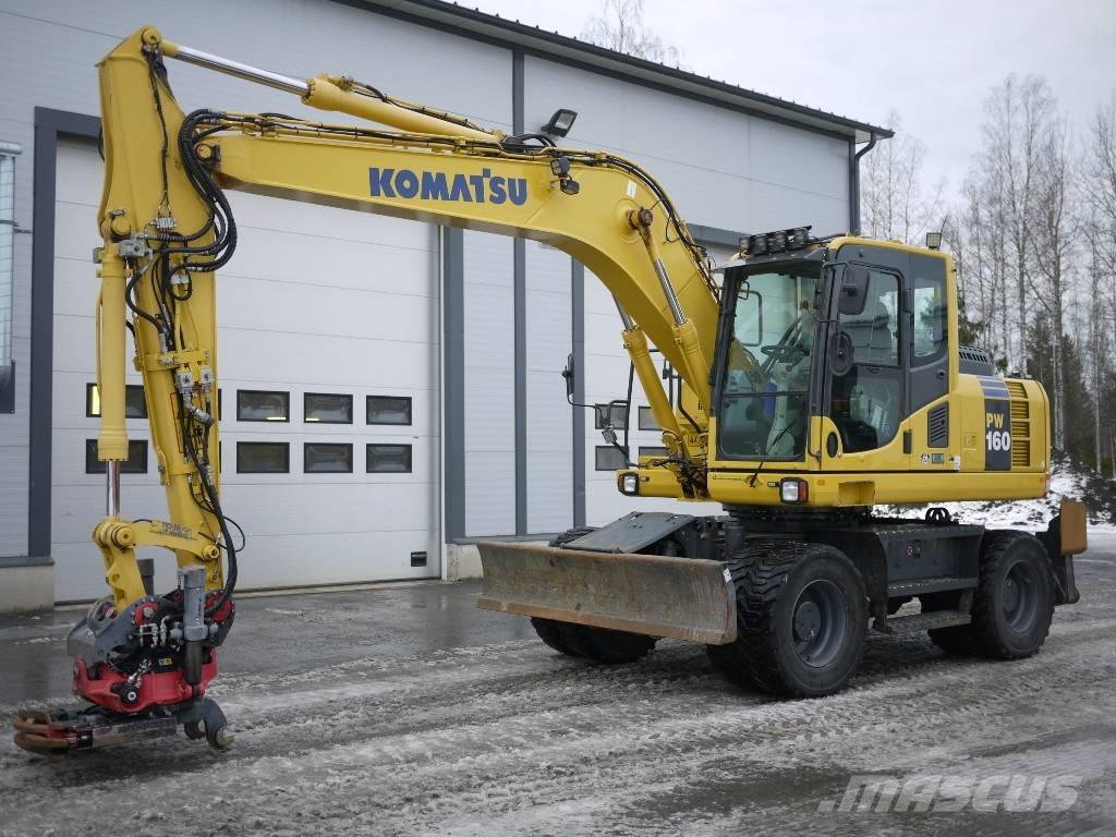 Komatsu PW 160-8 Kolesové rýpadlá