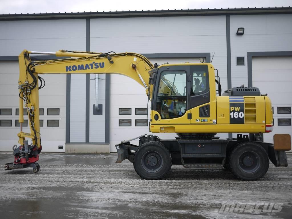 Komatsu PW 160-8 Kolesové rýpadlá