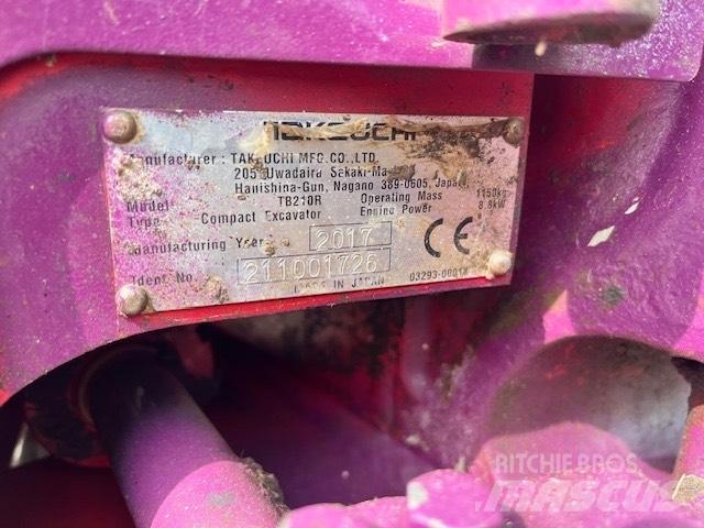Takeuchi TB 210 Mini rýpadlá < 7t