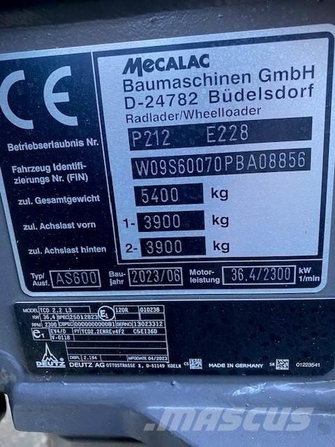 Mecalac AS600 Ďalšie poľnohospodárske stroje