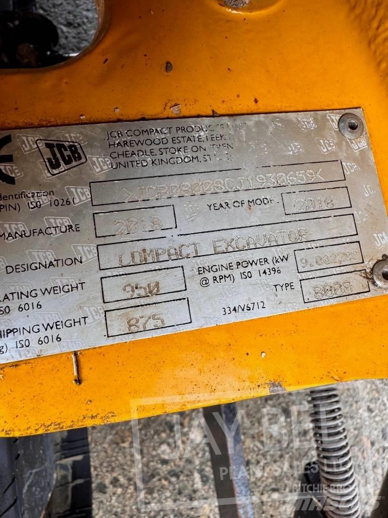 JCB Micro Mini rýpadlá < 7t