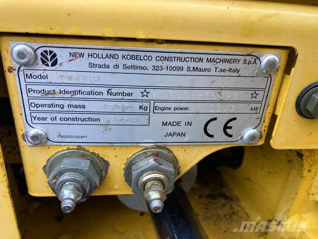 New Holland E 18 SR Mini rýpadlá < 7t