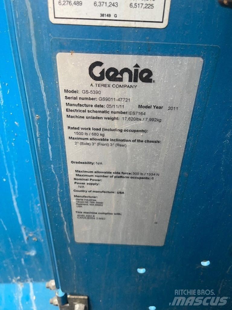 Genie GS 5390 Nožnicové zdvíhacie plošiny