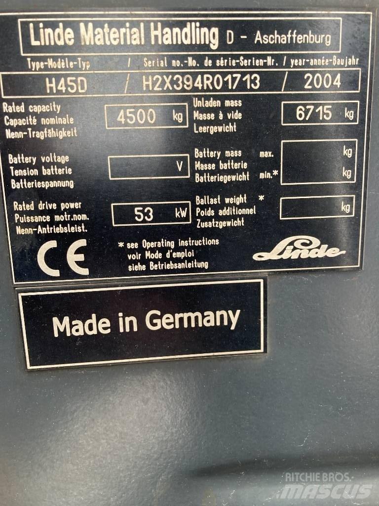 Linde H45D/394-01 Dieselové vozíky