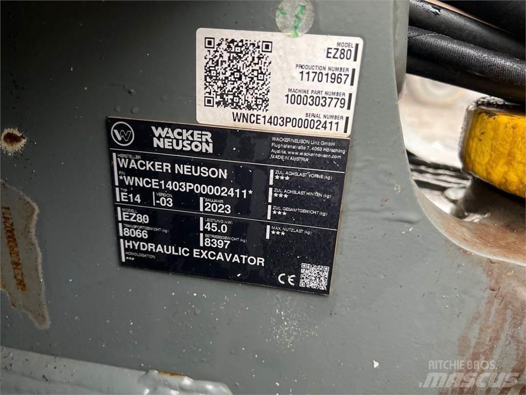 Wacker Neuson EZ80 Pásové rýpadlá