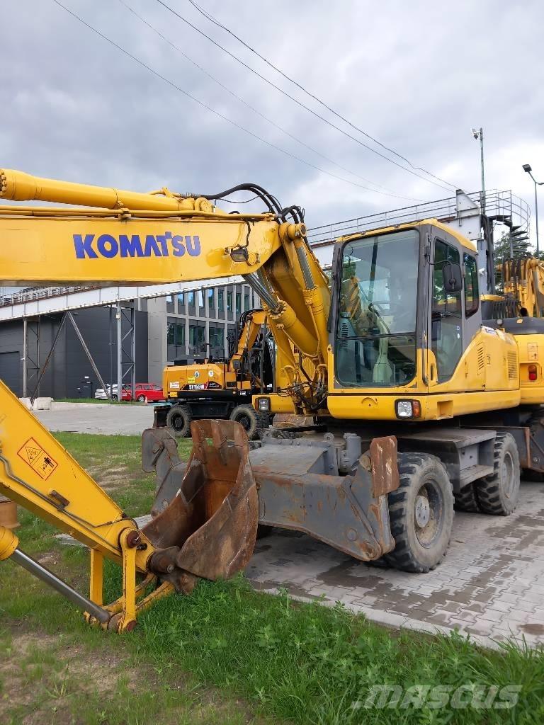 Komatsu PW 180-7EO Kolesové rýpadlá