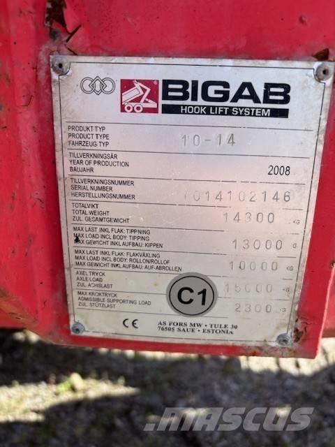 Bigab 10-14 Demontovateľné prívesy