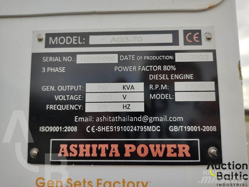 Ashita AG3-70 Naftové generátory