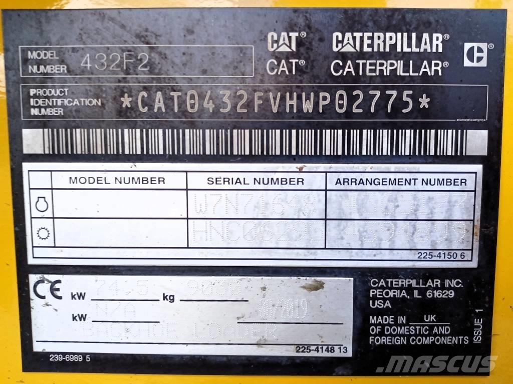 CAT 432 F Rýpadlo-nakladače