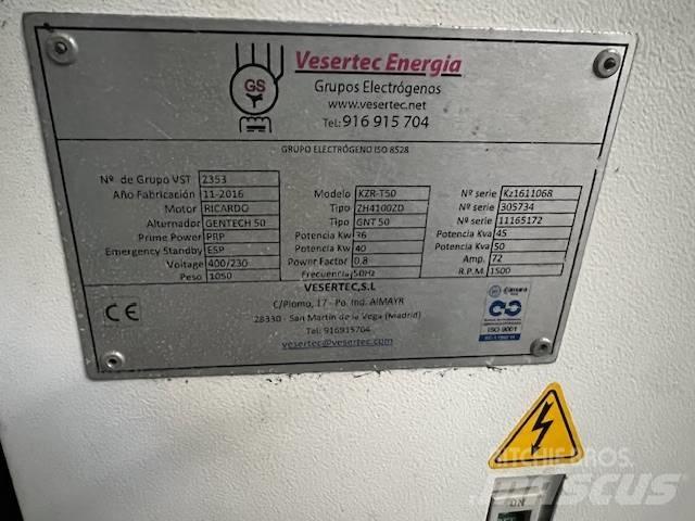 VESERTEC KZR-T50 Naftové generátory
