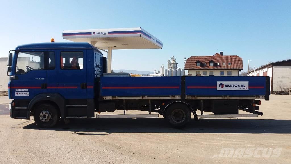MAN TGL8.180 Plošinové nákladné automobily/nákladné automobily so sklápacími bočnicami