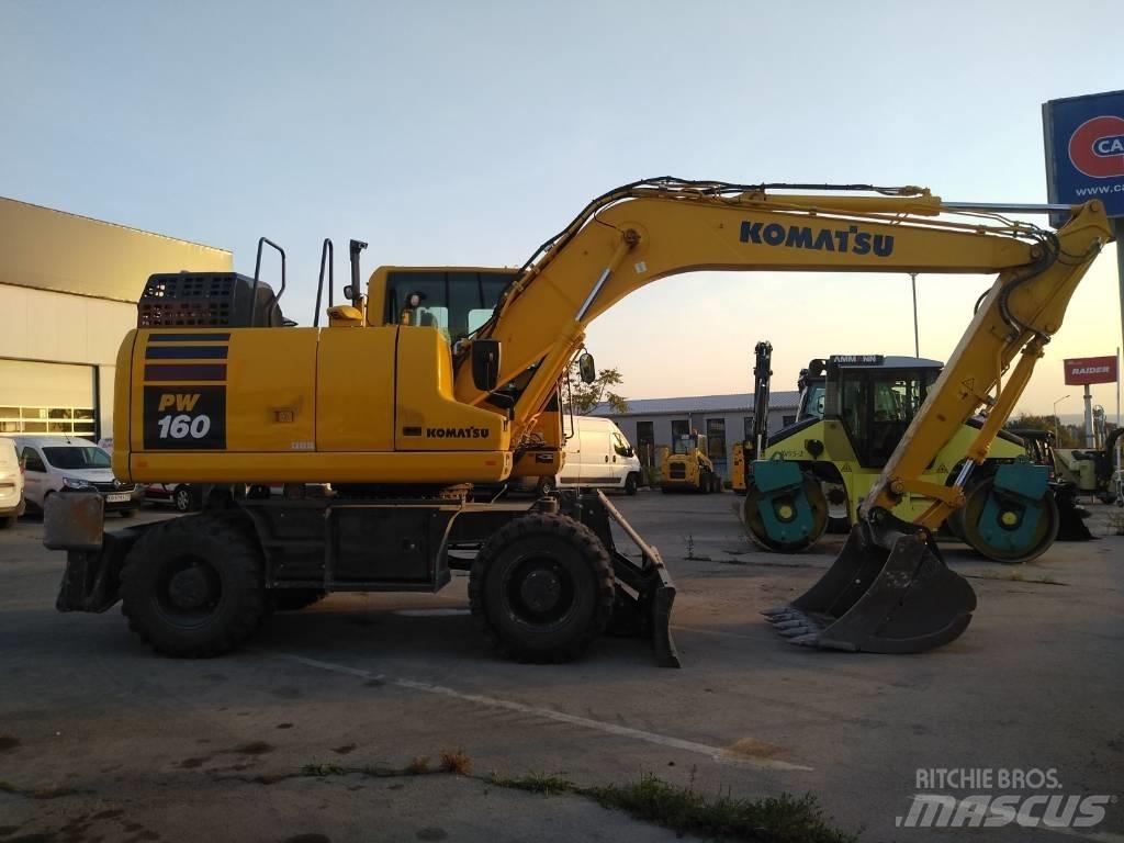 Komatsu pw160-11 Kolesové rýpadlá