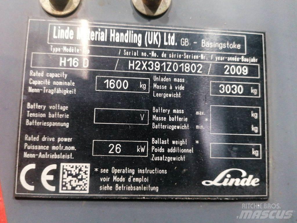 Linde H16D Dieselové vozíky