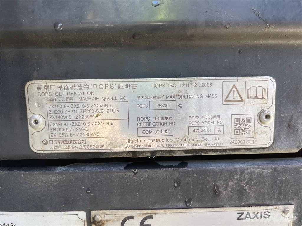 Hitachi ZX 210 LC-6 Pásové rýpadlá