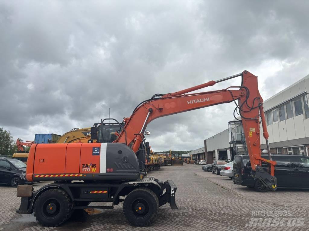 Hitachi ZX 170 W-3 Kolesové rýpadlá