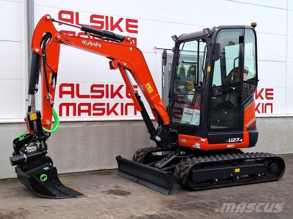 Kubota U 27-4 Mini rýpadlá < 7t