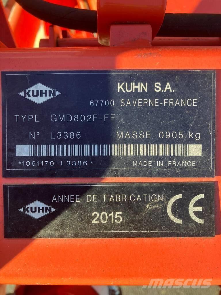 Kuhn GMD 802 F-FF Žacie stroje