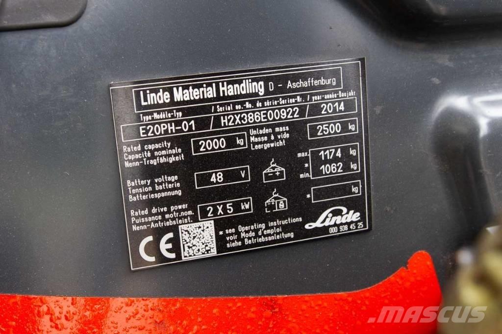 Linde E 20 Akumulátorové vozíky