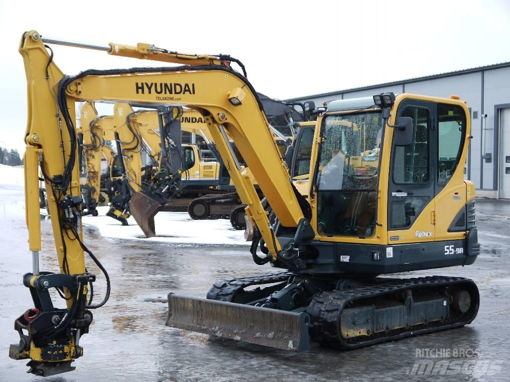 Hyundai R 55-9A Mini rýpadlá < 7t
