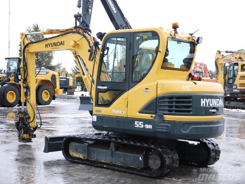 Hyundai R 55-9A Mini rýpadlá < 7t