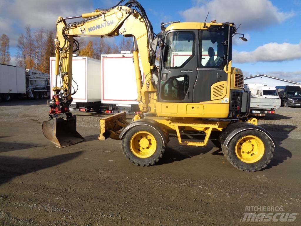 Komatsu PW 98 MR-6 Kolesové rýpadlá